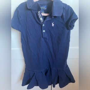 Polo Ralph Lauren 5t girls navy blue shirt dress